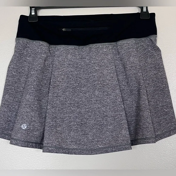 Lululemon Pace Rival Skirt (Tall), Heather Lux Multi Black - Picture 7 of 11